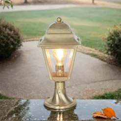 Lido Stehlampe PAXI Messing H:39cm Rustikal Garten Weg* Rustikale Lampen|Metall Lampen