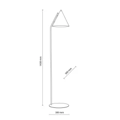Sale TK Lighting Stehlampe Schwarz Metall 145 cm klein E27 Retro CODY