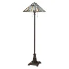 Online Elstead Stehlampe Tiffany Stil 157,8 cm hoch Zugschalter 2x E27