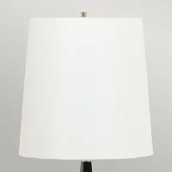 Outlet Elstead Stehleuchte 181 cm Schwarz Weiß E27 Metall Stoff Modern