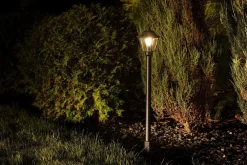 New Nowodvorski Stehleuchte außen 100 cm E27 IP44 Schwarz aus Aluminium