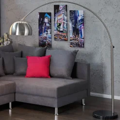 Discount Invicta Interior Stehleuchte Ø34cm Retro elegant verstellbar Chrom