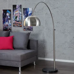 Discount Invicta Interior Stehleuchte Ø34cm Retro elegant verstellbar Chrom