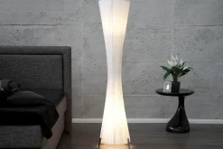 Invicta Interior Stehleuchte 180cm Retro Esszimmer Lampe Weiß* Stehlampen|Wohnzimmerlampen