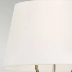 Elstead Stehleuchte Dreibein 140 cm klein Metall Stoff Modern* Moderne Lampen|Stofflampen