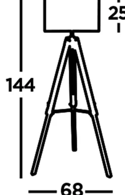 Searchlight Stehleuchte Dreibein 100-144,5 cm verstellbar Stativ E27* Bürolampen|Wohnzimmerlampen