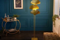 Clearance Invicta Interior Stehleuchte 3-flammig Metall Gold indirekt E14 160 cm