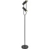 Searchlight Stehleuchte 2-flammig Schwarz GU10 150 cm Metall verstellbar* Wohnzimmerlampen|Bürolampen