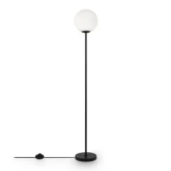 Maytoni Stehleuchte Glas Metall E27 155 cm Schwarz Weiß Modern* Glaslampen|Metall Lampen