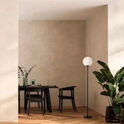 Maytoni Stehleuchte Glas Metall E27 155 cm Schwarz Weiß Modern* Glaslampen|Metall Lampen