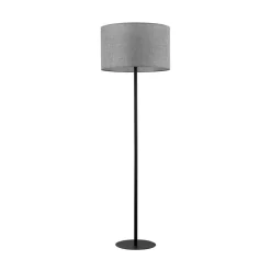 TK Lighting Stehleuchte Grau Schwarz 159 cm klein E27 Modern* Moderne Lampen|Stofflampen