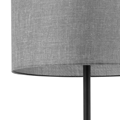 TK Lighting Stehleuchte Grau Schwarz 159 cm klein E27 Modern* Moderne Lampen|Stofflampen