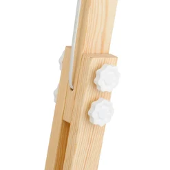 TK Lighting Stehleuchte Holz Metall 180 cm verstellbar Weiß Natur* Lampen Aus Aller Welt|Holzlampen