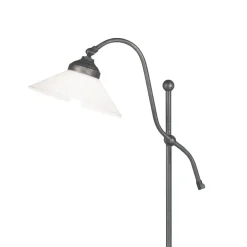 Giovanni Battista Stehleuchte klein 130 cm E27 Messing Glas Rustikal* Badezimmer Lampe|Bürolampen