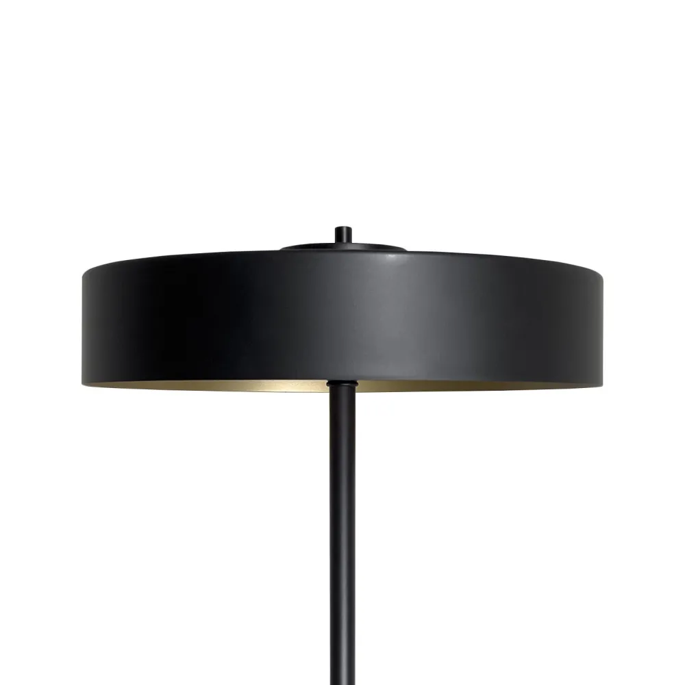 Giovanni Battista Stehleuchte klein 148,5 cm Messing Eisen in Schwarz Gold* Badezimmer Lampe|Bürolampen
