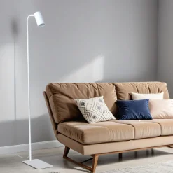 Outlet Nowodvorski Stehleuchte klein 120 cm verstellbarer Schirm Weiß GU10