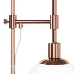 Online Maytoni Stehleuchte Metall Glas 155 cm in Messing Weiß E14 JANA