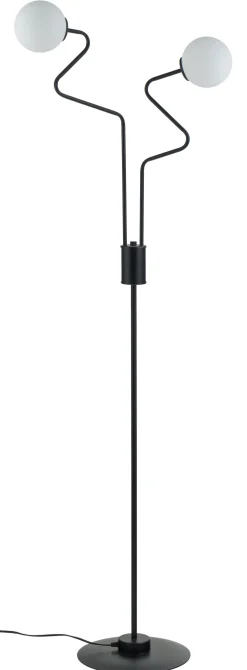 Sigma Stehleuchte Metall Glas blendarm Lesen G9 162 cm hoch* Kugellampen|Moderne Lampen