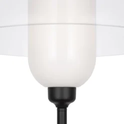 Maytoni Stehleuchte Metall Glas E14 139 cm hoch Schwarz Weiß* Glaslampen|Stehlampen