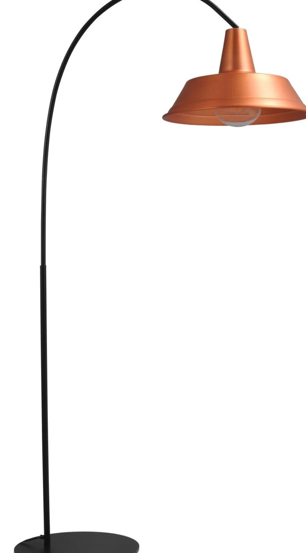 Masterlight Stehleuchte PRATO in Kupfer Handarbeit XXL Schirm* Industrie Lampen|Vintage Lampen