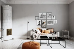 Online By Rydéns Stehleuchte Schwarz 146 cm klein Metall GU10 Retro