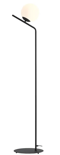 Online ALDEX Stehleuchte Schwarz Glaskugel Metall blendarm 161 cm E27