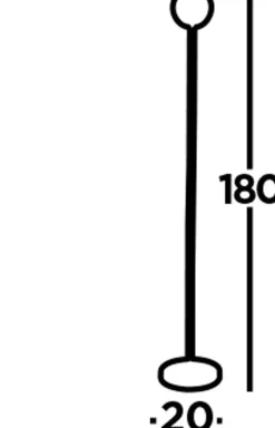 Sale Searchlight Stehleuchte Schwarz GU10 180 cm Metall Retro Design