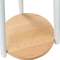 Hot TK Lighting Stehleuchte VAIO Weiß Holz Dreibein skandinavisch