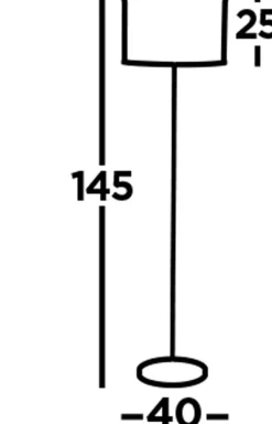 Searchlight Stehleuchte Wohnzimmer 145 cm klein Metall 2x E27 Schwarz* Bürolampen|Wohnzimmerlampen
