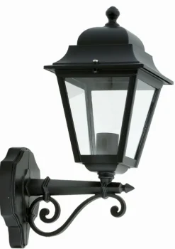 Lido Stilvolle Außenleuchte Schwarz Rustikal Aluminium IP44* Außenwandleuchten|Rustikale Lampen