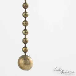 Berliner Messingleuchten Stilvolle Bankerleuchte Messing Glas mit Zugschalter* Schreibtischlampen|Metall Lampen