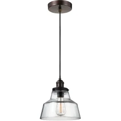 Elstead Stilvolle Hängeleuchte ZAHIR Industrie Design Glas* Hängelampen|Industrie Lampen