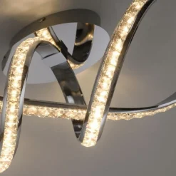 Paul Neuhaus Stilvolle LED Deckenlampe in Chrom dimmbar 30 W L:65 cm* Deckenleuchten|Flurlampen