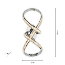 Paul Neuhaus Stilvolle LED Deckenlampe in Chrom dimmbar 30 W L:65 cm* Deckenleuchten|Flurlampen