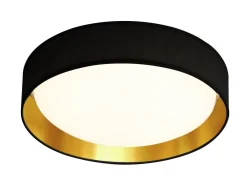 Searchlight Stilvolle LED Deckenlampe Ø37 cm 3000 K in Schwarz Gold* Wohnzimmerlampen|Esszimmer Lampen