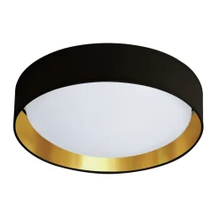 Searchlight Stilvolle LED Deckenlampe Ø37 cm 3000 K in Schwarz Gold* Wohnzimmerlampen|Esszimmer Lampen