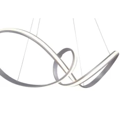 Paul Neuhaus Stilvolle LED Hängelampe in Stahl L:91 cm 39 W dimmbar