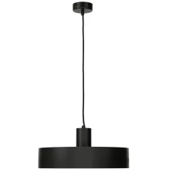 Sigma Stilvolle Pendellampe Rif Schwarz breiter Schirm* Hängelampen|Esszimmer Lampen