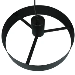 Sigma Stilvolle Pendellampe Rif Schwarz breiter Schirm* Hängelampen|Esszimmer Lampen