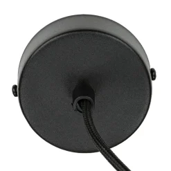 Sigma Stilvolle Pendellampe Rif Schwarz breiter Schirm* Hängelampen|Esszimmer Lampen