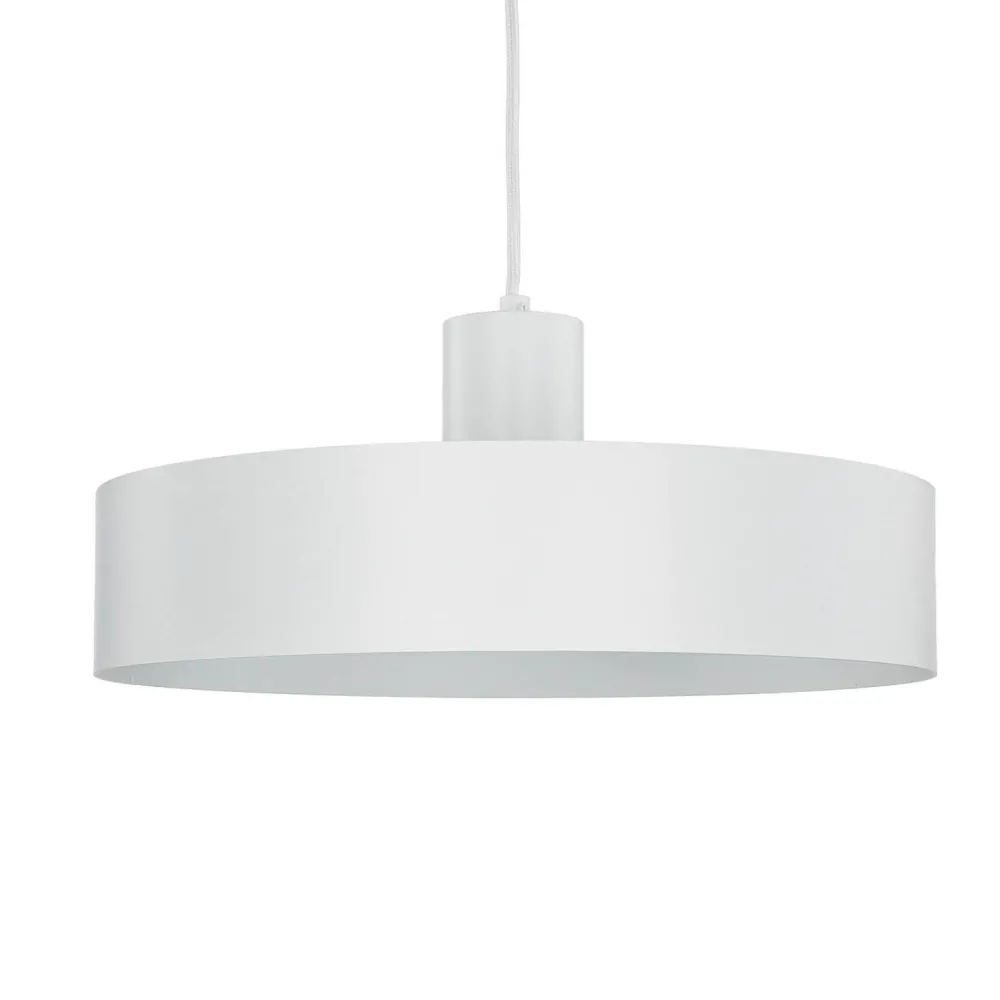 Sale Sigma Stilvolle Pendellampe Rif Weiß breite Schirmform