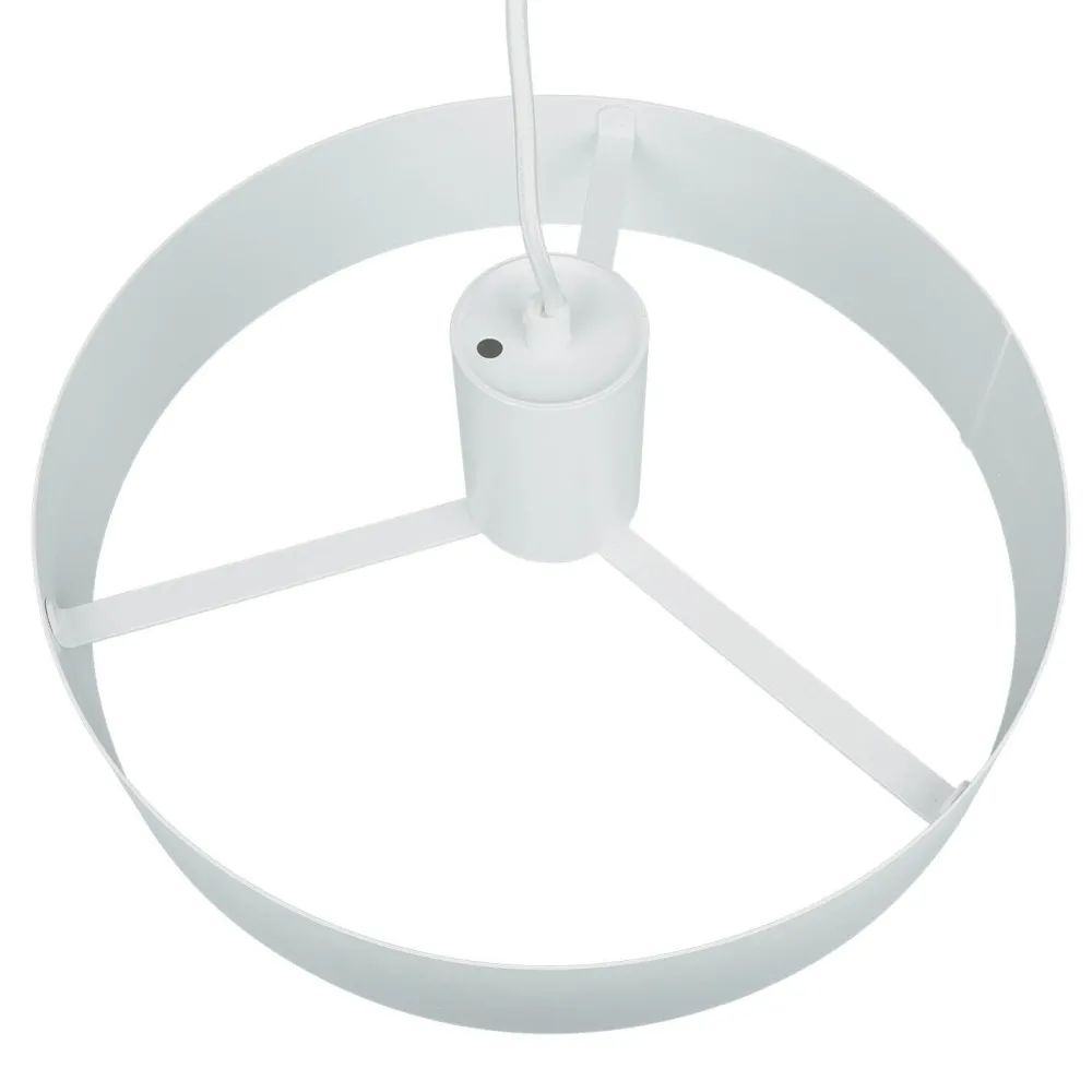 Sale Sigma Stilvolle Pendellampe Rif Weiß breite Schirmform