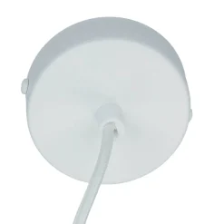 Sale Sigma Stilvolle Pendellampe Rif Weiß breite Schirmform