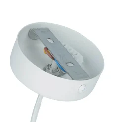 Sale Sigma Stilvolle Pendellampe Rif Weiß breite Schirmform