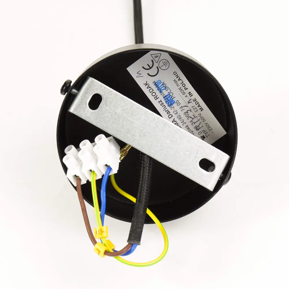 Sigma Stilvolle Pendellampe Schwarz Retro Schirmform