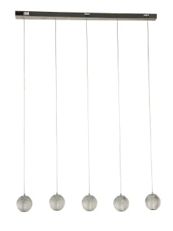 Searchlight Stilvolle Pendelleuchte in Chrom Metall G9 100 cm lang* Bürolampen|Wohnzimmerlampen