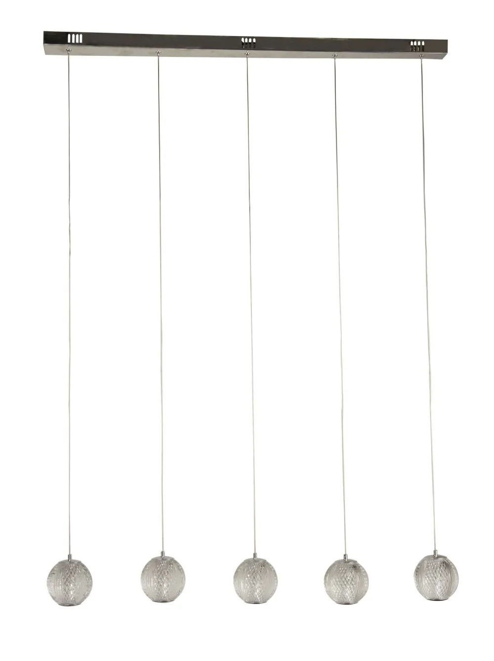 Searchlight Stilvolle Pendelleuchte in Chrom Metall G9 100 cm lang* Bürolampen|Wohnzimmerlampen