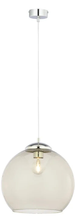 Best Jupiter Stilvolle Pendelleuchte Metall Glaskugel E27 Retro