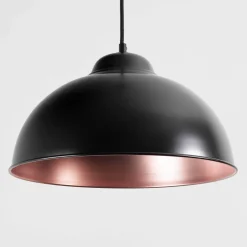 Eglo Stilvolle Pendelleuchte Schwarz Kupfer Ø37cm TRURO* Hängelampen|Industrie Lampen
