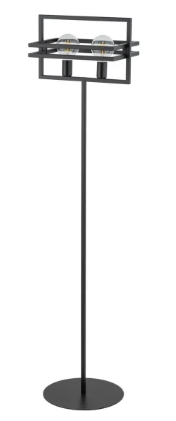 Sigma Stilvolle Stehlampe 2-flammig Metall Schwarz E27 162 cm* Moderne Lampen|Designerlampen